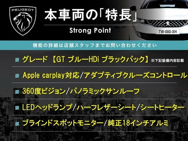 Peugeot PEUGEOT 3008 GT　ブルーHDi　ブラックパック photo 3