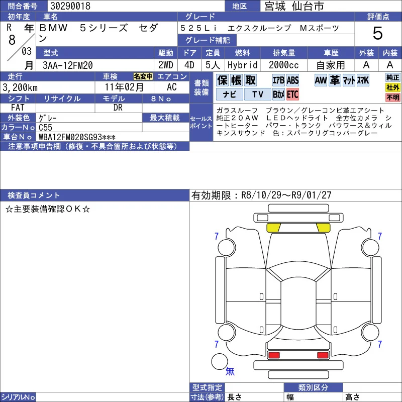 Bmw BMW 5series sedan 525Li　エクスクルーシブ　Mスポーツ photo 4