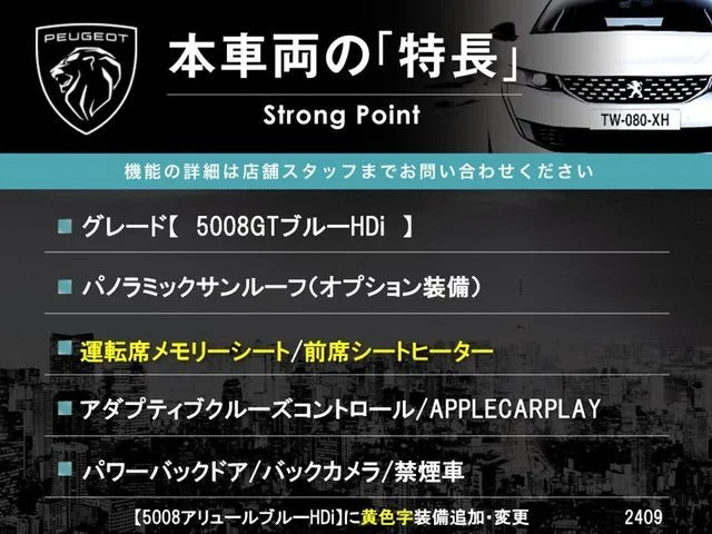 Peugeot PEUGEOT 5008 GT　ブルーHDi photo 3