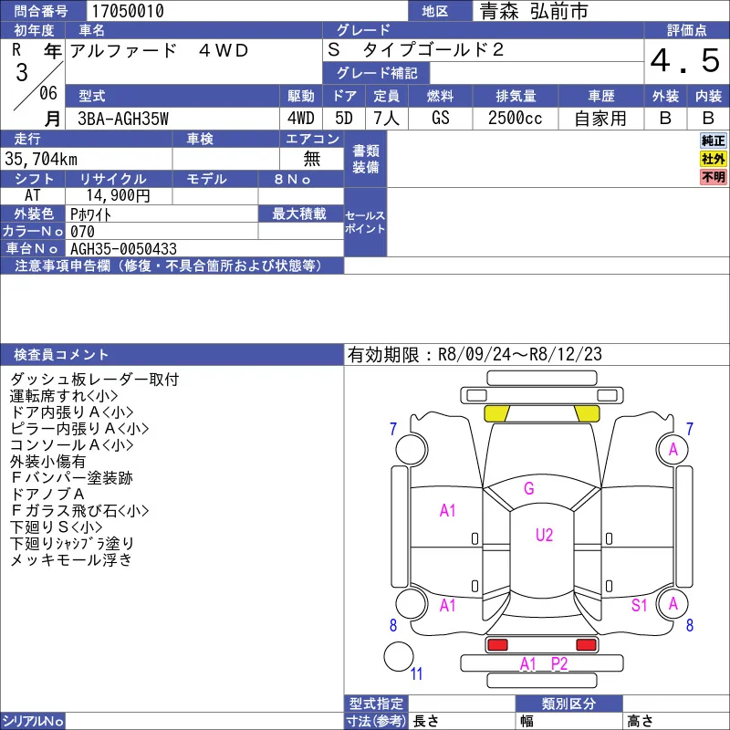 Toyota ALPHARD 4WD S　タイプゴールド2 photo 3