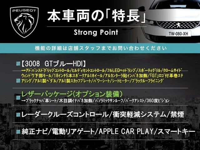 Peugeot PEUGEOT 3008 GT　ブルーHDi photo 3