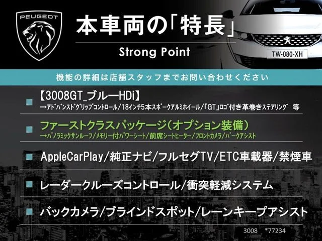 Peugeot PEUGEOT 3008 GT　ブルーHDi photo 3