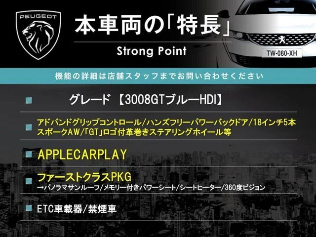 Peugeot PEUGEOT 3008 GTライン　ブルーHDi photo 3